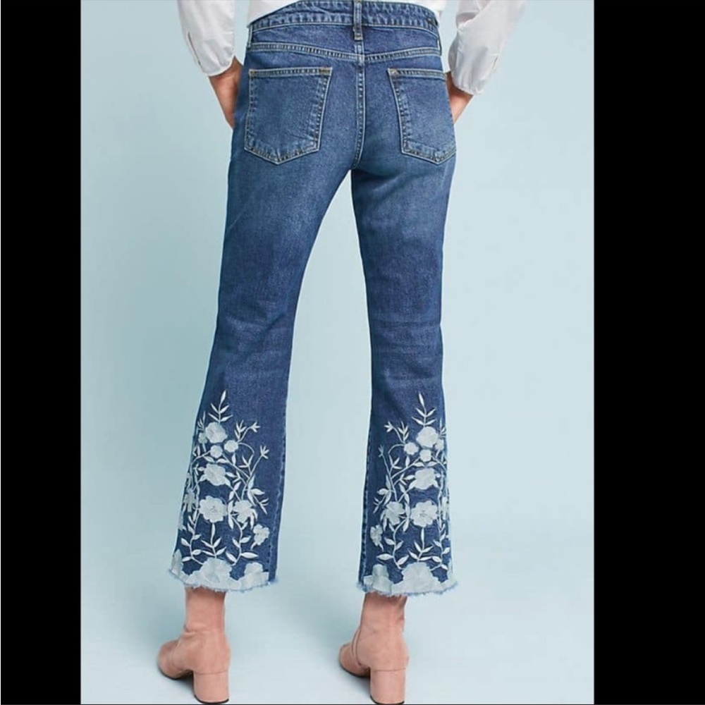 Anthropologie Pilcro Embroidered Jeans Size 27